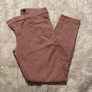Express pink mid rise pants